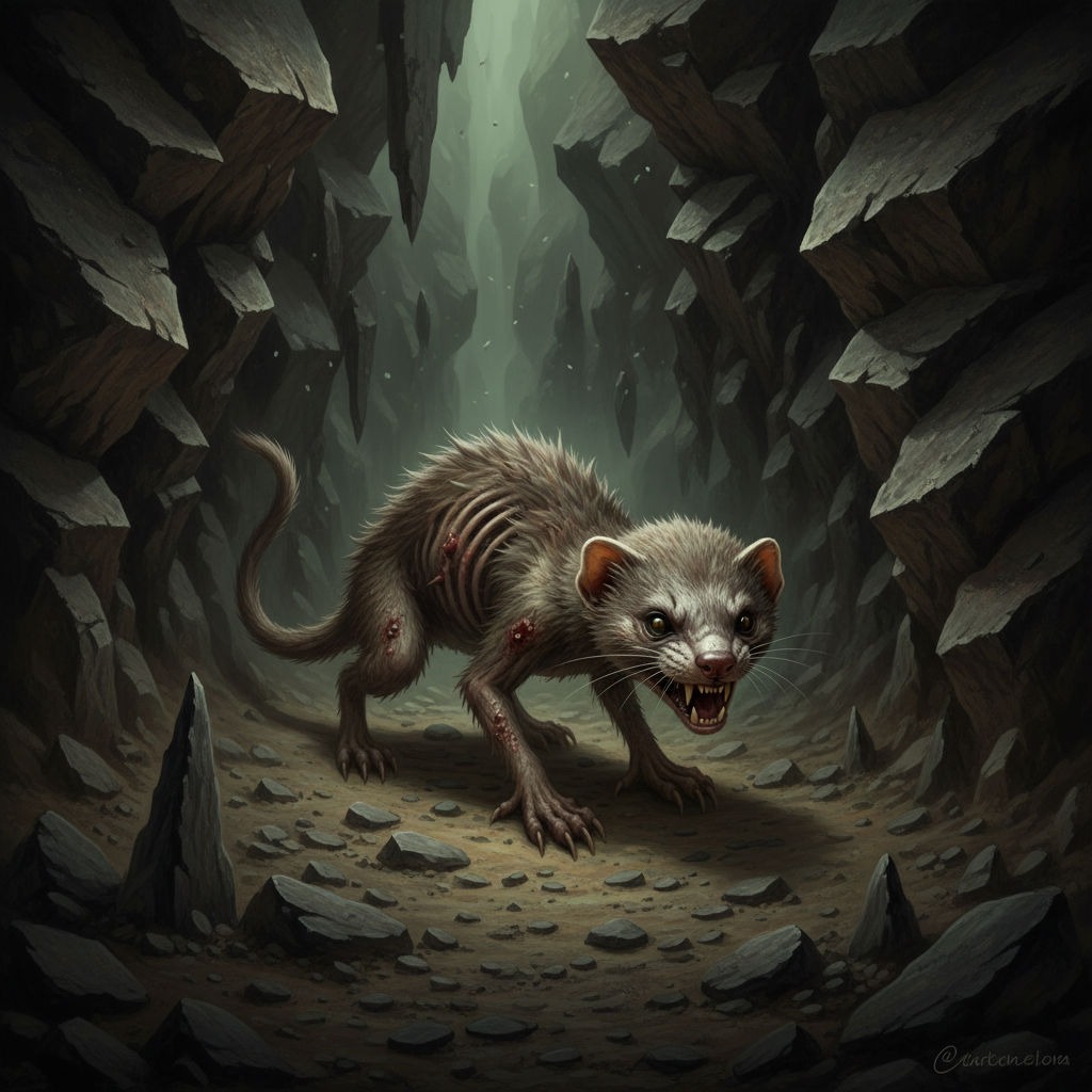 Shadowskitter Weasel - atchoum-1's GitHub Creature